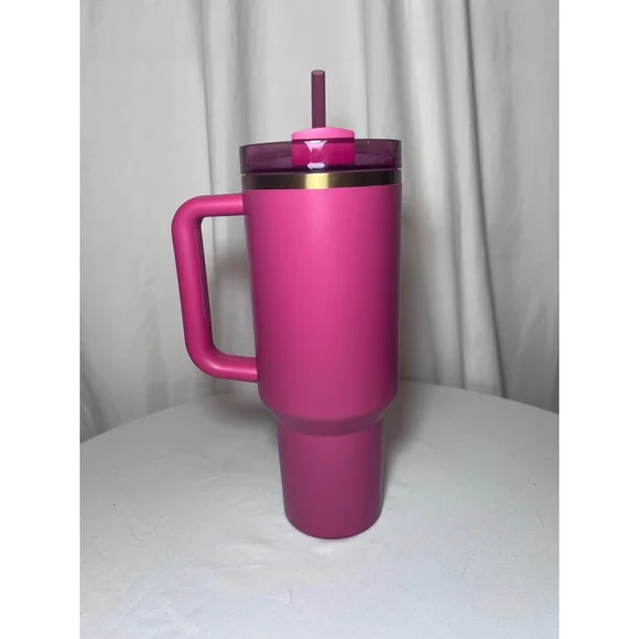 Stanley x Starbucks Berry Pink Glitter Tumbler 40oz NWT - Picture 3 of 8